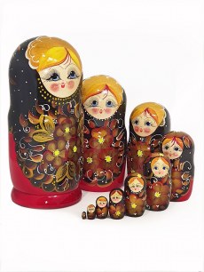 Матрешка Русский сарафан 10мест Н30см