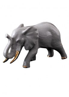 Фигурка декоративная Слон с зол.бивнями бол.