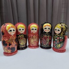 Матрешка Традиционная 5мест 18см МИКС