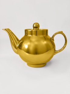 Чайник керамический 800 мл золото (В)